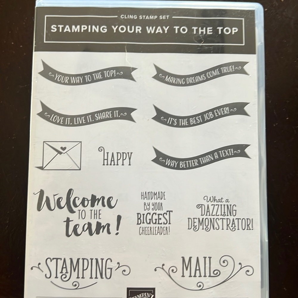 Stampin Up Stamp Set Stamping your way to the top Stamp Set